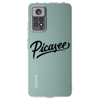 Picasee silikonový průhledný obal pro Xiaomi Redmi Note 11 - Picasee - old logo - black