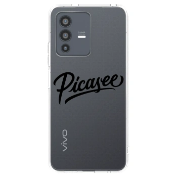 Picasee silikonový průhledný obal pro Vivo V23 5G - Picasee - old logo - black
