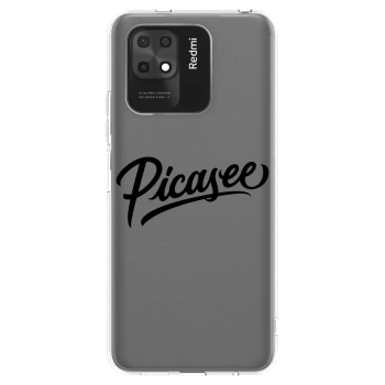 Picasee silikonový průhledný obal pro Xiaomi Redmi 10C - Picasee - old logo - black