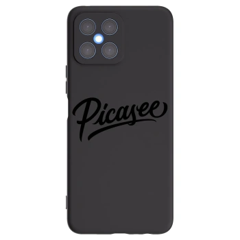 Picasee silikonový černý obal pro Honor X8 4G - Picasee - old logo - black