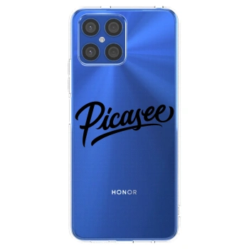 Picasee silikonový průhledný obal pro Honor X8 4G - Picasee - old logo - black