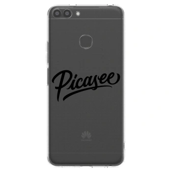 Picasee silikonový průhledný obal pro Huawei P Smart - Picasee - old logo - black
