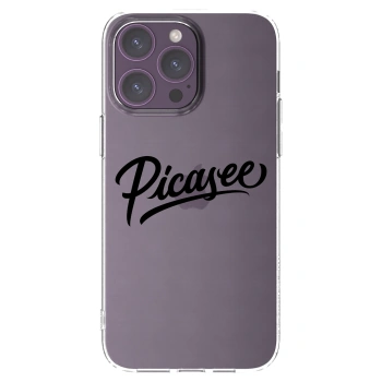 Picasee silikonový průhledný obal pro Apple iPhone 14 Pro Max - Picasee - old logo - black