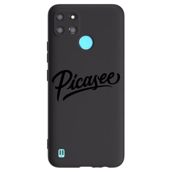 Picasee silikonový černý obal pro Realme C21Y - Picasee - old logo - black