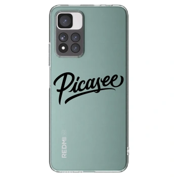 Picasee silikonový průhledný obal pro Xiaomi Redmi Note 11 Pro+ 5G - Picasee - old logo - black