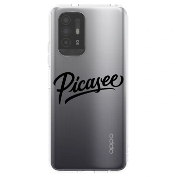 Picasee silikonový průhledný obal pro OPPO A94 5G - Picasee - old logo - black