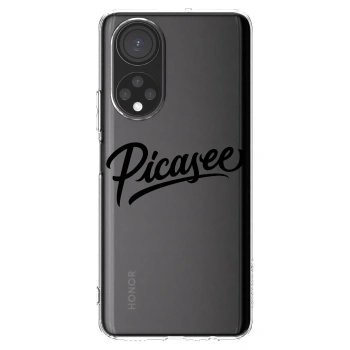 Picasee silikonový průhledný obal pro Honor X7 - Picasee - old logo - black