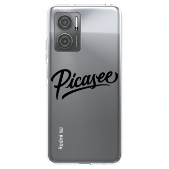 Picasee silikonový průhledný obal pro Xiaomi Redmi 10 5G - Picasee - old logo - black