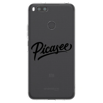 Picasee silikonový průhledný obal pro Xiaomi Redmi A1 - Picasee - old logo - black