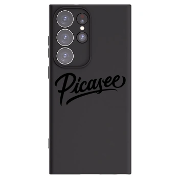 Picasee silikonový černý obal pro Samsung Galaxy S23 Ultra 5G - Picasee - old logo - black