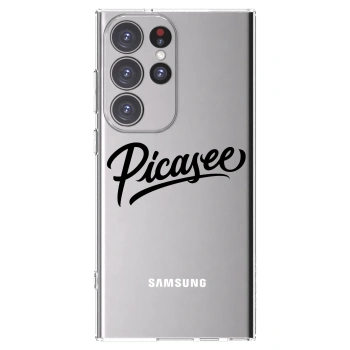 Picasee silikonový průhledný obal pro Samsung Galaxy S23 Ultra 5G - Picasee - old logo - black