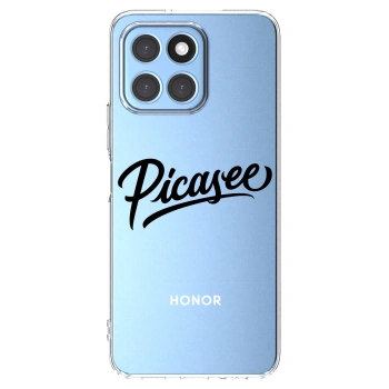 Picasee silikonový průhledný obal pro Honor X6 - Picasee - old logo - black