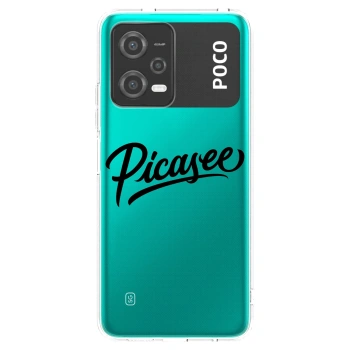 Picasee silikonový průhledný obal pro Xiaomi Poco X5 - Picasee - old logo - black