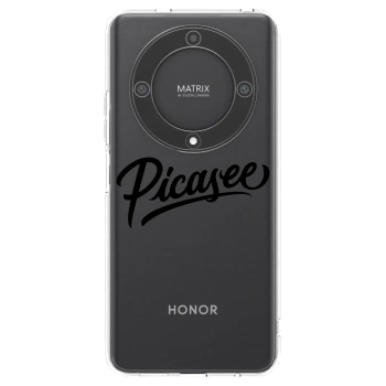 Picasee silikonový průhledný obal pro Honor Magic5 Lite 5G - Picasee - old logo - black