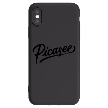 Picasee silikonový černý obal pro Apple iPhone X/XS - Picasee - old logo - black