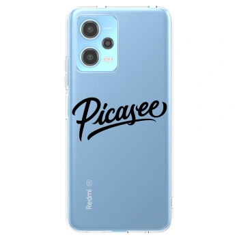 Picasee silikonový průhledný obal pro Xiaomi Redmi Note 12 5G - Picasee - old logo - black