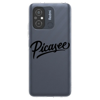 Picasee silikonový průhledný obal pro Xiaomi Redmi 12C - Picasee - old logo - black