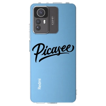 Picasee silikonový průhledný obal pro Xiaomi Redmi Note 12S - Picasee - old logo - black