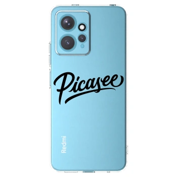 Picasee silikonový průhledný obal pro Xiaomi Redmi Note 12 4G - Picasee - old logo - black