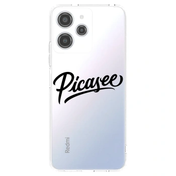Picasee silikonový průhledný obal pro Xiaomi Redmi 12 4G - Picasee - old logo - black