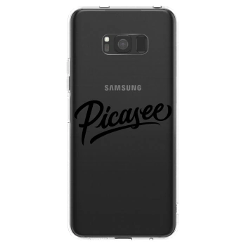 Picasee silikonový průhledný obal pro Samsung Galaxy S8 G950F - Picasee - old logo - black