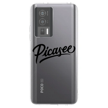Picasee silikonový průhledný obal pro Xiaomi Poco F5 Pro 5G - Picasee - old logo - black
