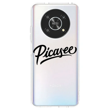 Picasee silikonový průhledný obal pro Honor Magic4 Lite 5G - Picasee - old logo - black