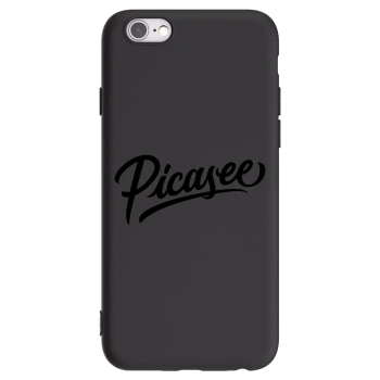 Picasee silikonový černý obal pro Apple iPhone 6/6S - Picasee - old logo - black