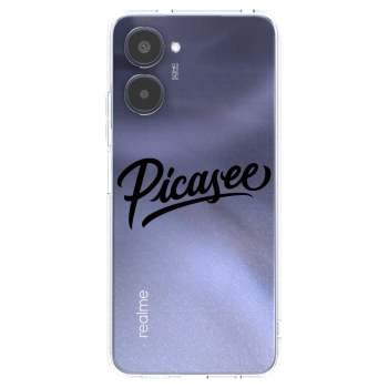 Picasee silikonový průhledný obal pro Realme 10 4G - Picasee - old logo - black