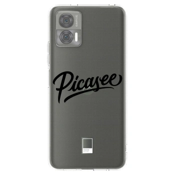 Picasee silikonový průhledný obal pro Motorola Edge 30 Neo - Picasee - old logo - black