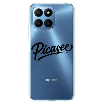 Picasee silikonový průhledný obal pro Honor 70 Lite - Picasee - old logo - black
