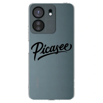 Picasee silikonový průhledný obal pro Xiaomi Redmi 13C 4G - Picasee - old logo - black