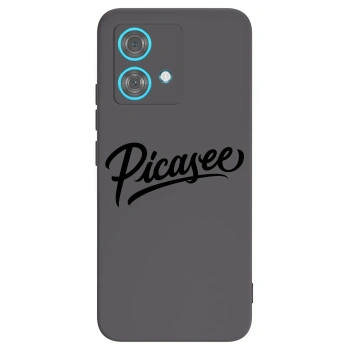 Picasee silikonový černý obal pro Motorola Edge 40 Neo - Picasee - old logo - black