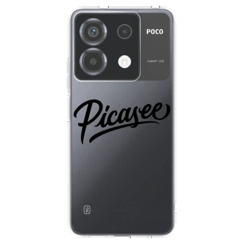 Picasee silikonový průhledný obal pro Xiaomi Poco X6 - Picasee - old logo - black