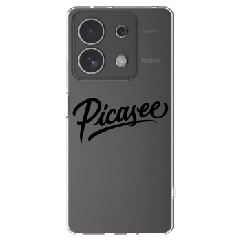 Picasee silikonový průhledný obal pro Xiaomi Redmi Note 13 4G - Picasee - old logo - black