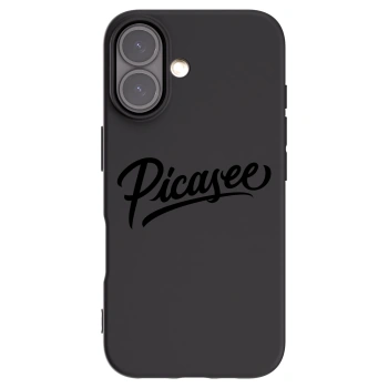 Picasee silikonový černý obal pro Apple iPhone 16 - Picasee - old logo - black