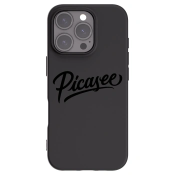 Picasee silikonový černý obal pro Apple iPhone 16 Pro - Picasee - old logo - black
