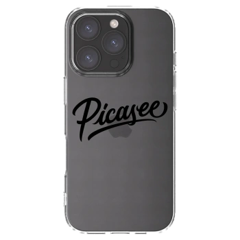 Picasee silikonový průhledný obal pro Apple iPhone 16 Pro - Picasee - old logo - black