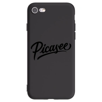 Picasee silikonový černý obal pro Apple iPhone 8 - Picasee - old logo - black
