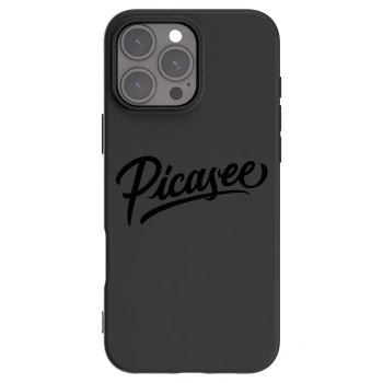 Picasee silikonový černý obal pro Apple iPhone 16 Pro Max - Picasee - old logo - black