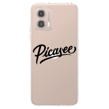 Picasee silikonový průhledný obal pro Motorola Moto G53 5G - Picasee - old logo - black