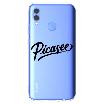 Picasee silikonový průhledný obal pro Huawei P Smart 2019 - Picasee - old logo - black
