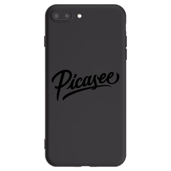 Picasee silikonový černý obal pro Apple iPhone 8 Plus - Picasee - old logo - black