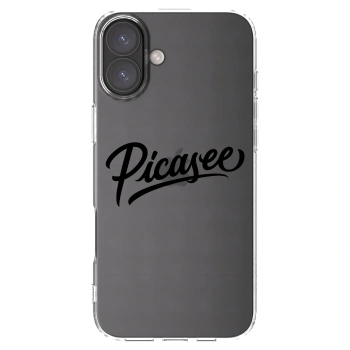 Picasee silikonový průhledný obal pro Apple iPhone 16 Plus - Picasee - old logo - black