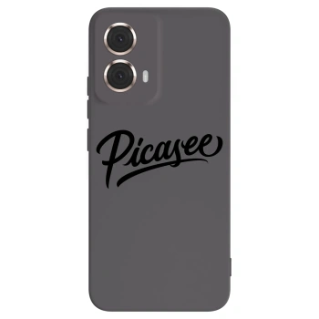 Picasee silikonový černý obal pro Motorola Moto G85 - Picasee - old logo - black