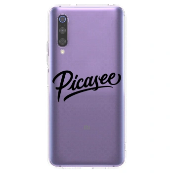 Picasee silikonový průhledný obal pro Xiaomi Mi 9 - Picasee - old logo - black
