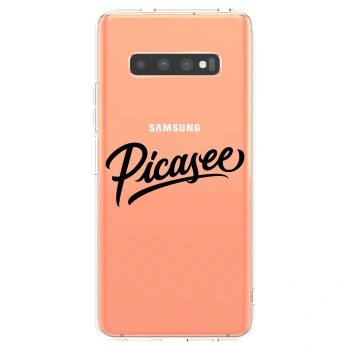 Picasee silikonový průhledný obal pro Samsung Galaxy S10 Plus G975 - Picasee - old logo - black
