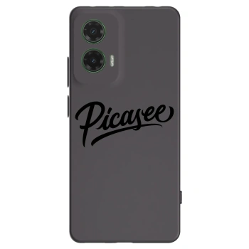 Picasee silikonový černý obal pro Motorola Moto G35 5G - Picasee - old logo - black