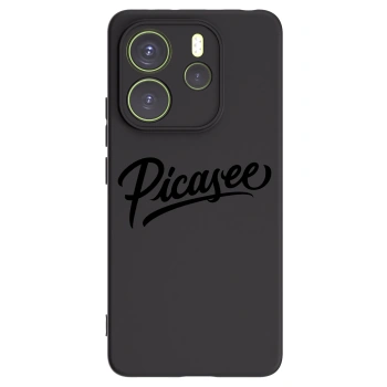 Picasee silikonový černý obal pro Xiaomi Redmi Note 14 4G - Picasee - old logo - black