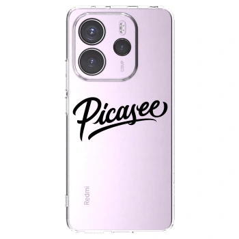 Picasee silikonový průhledný obal pro Xiaomi Redmi Note 14 4G - Picasee - old logo - black